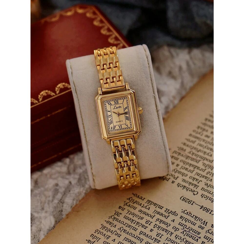 Gold Vintage Style Women’s Square Watch